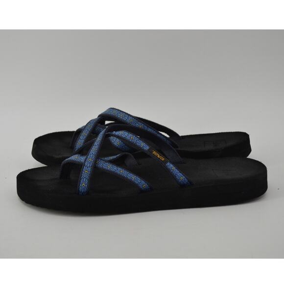 Teva Women's Olowahu flip-flop sandal Kaleidoscope Blissful Blue - Picture 4 of 16